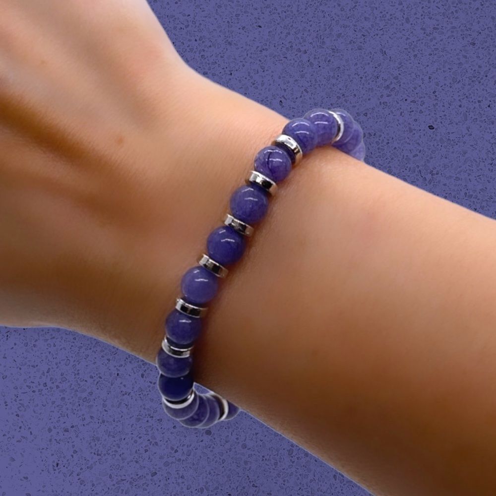 NWT Wool + Pepper Co. Sagittarius + Tanzanite Bracelet - Zodiac x Gemstone - Picture 8 of 12